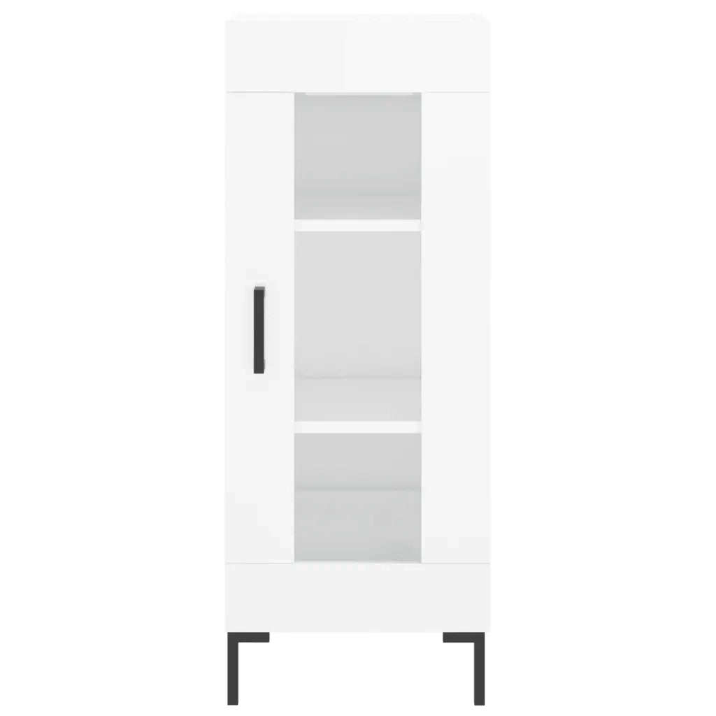 Credenza-Buffet-Armadio da cucina Bianco Lucido 34,5x34x90 cm in Legno Multistrato 194745