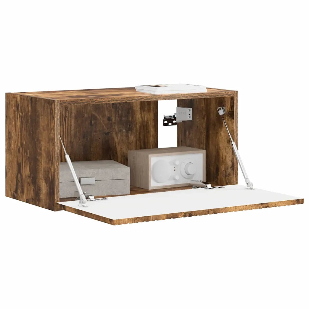 Mobile TV da parete Rovere fumé 60 x 31 x 29,5 cm 892199