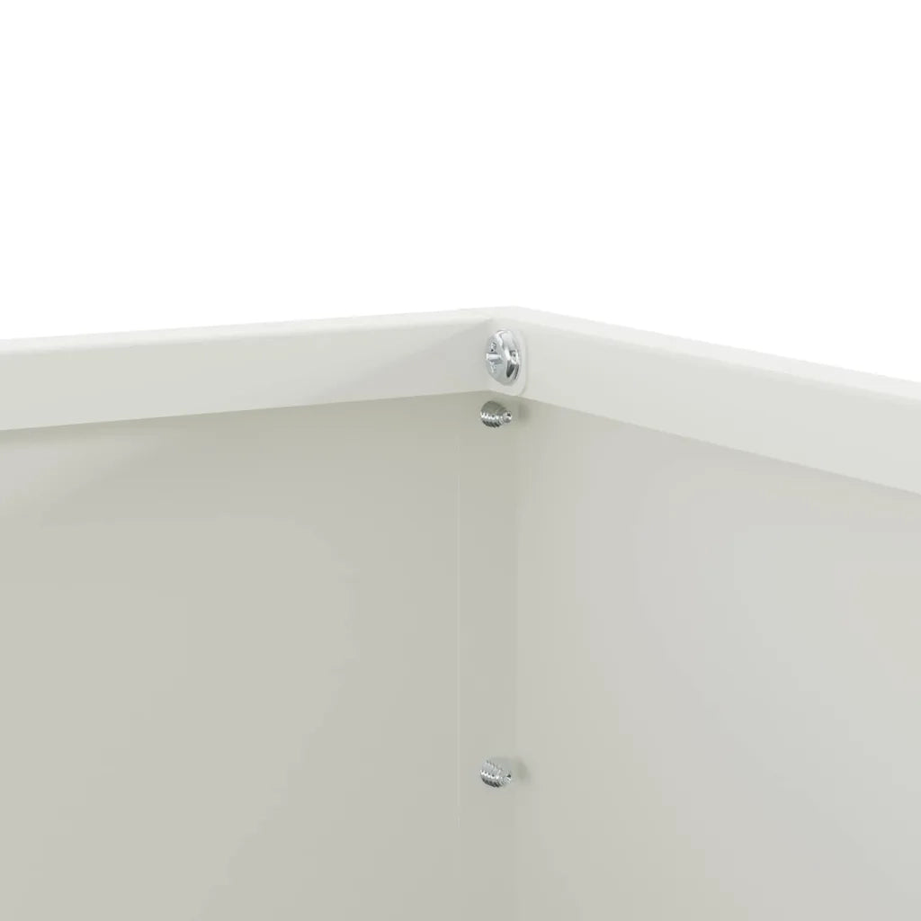 Bordura per Prato Bianco 60 x 60 x 13 cm Acciaio CFW6775444