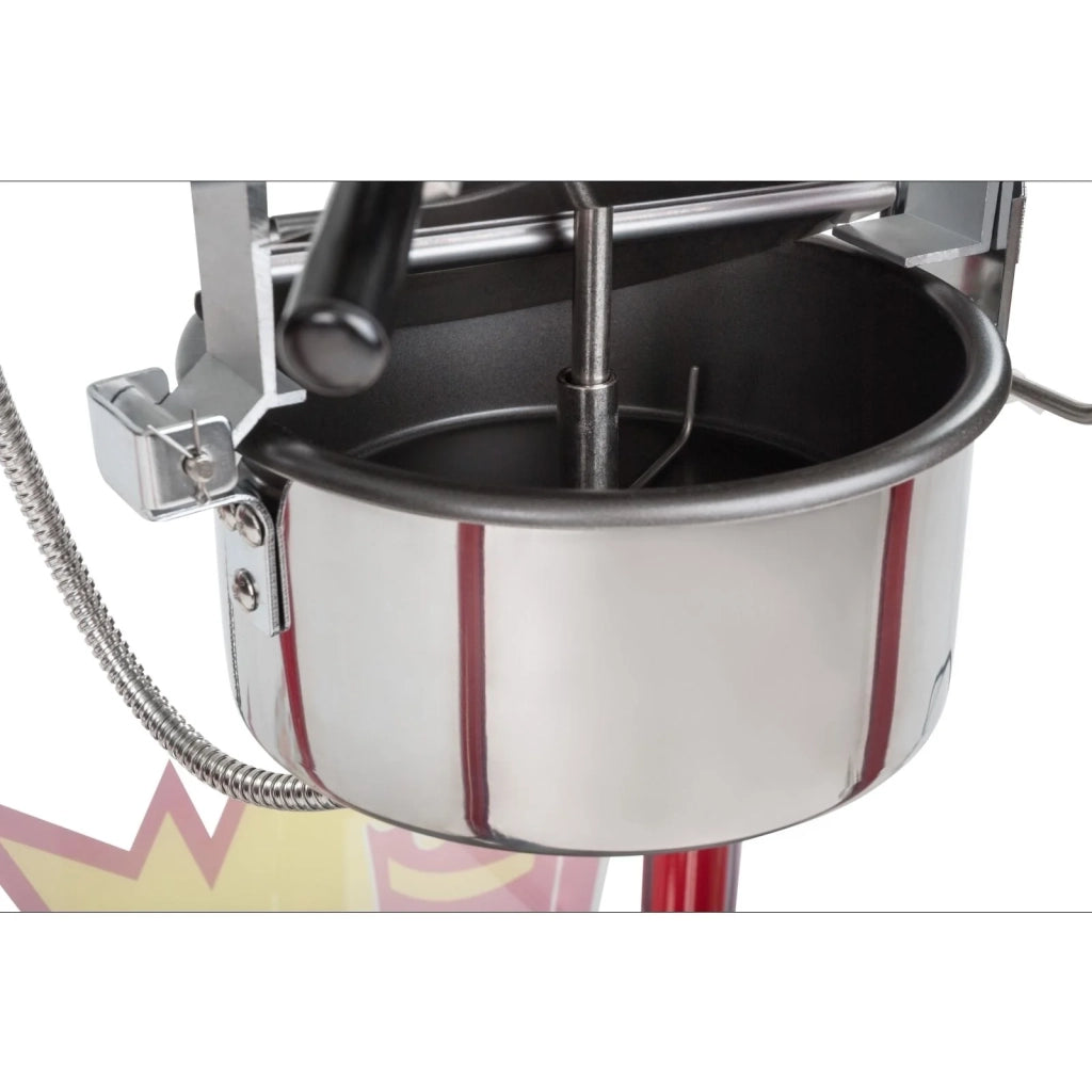 Macchina professionale per popcorn rossa 1600 watt 3614067