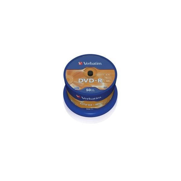 Verbatim dvd-r matt silver 4,7 gb 50 pz - 43548/50