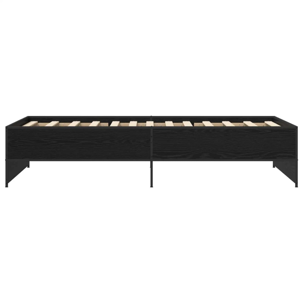 Struttura del letto Rovere Nero 80 x 200 cm 8009099