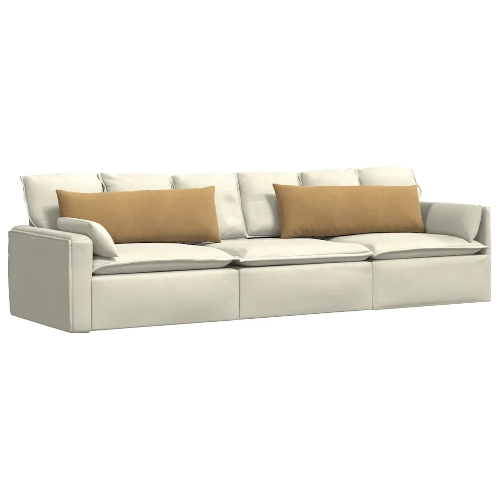 Cuscini da Divano 2 pcs Marrone 120 x 40 cm Tessuto in Cords