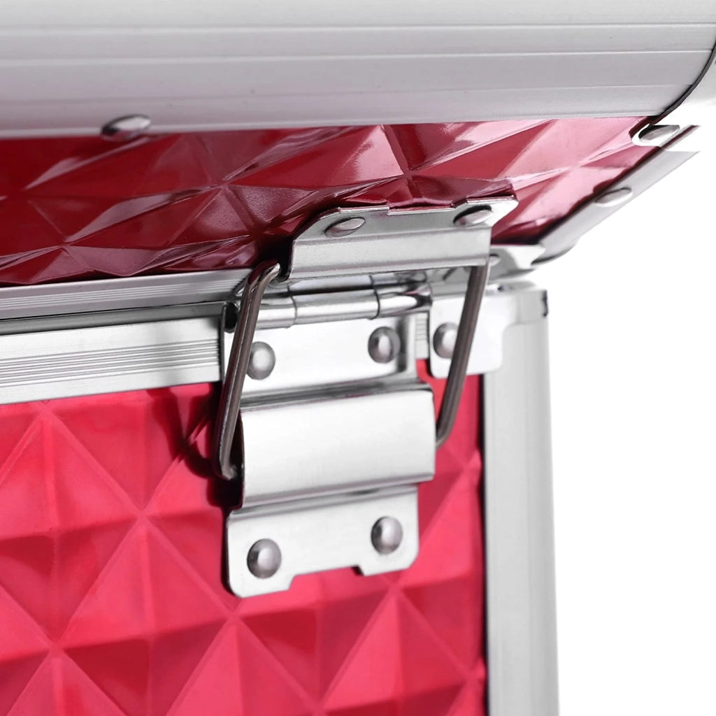Valigetta per il trucco trolley Vanity Diamond rossa 12_0001118
