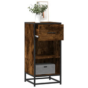 Credenza-Buffet-Armadio da cucina Rovere Fumo 35,5x35x76 cm in Truciolato 388912