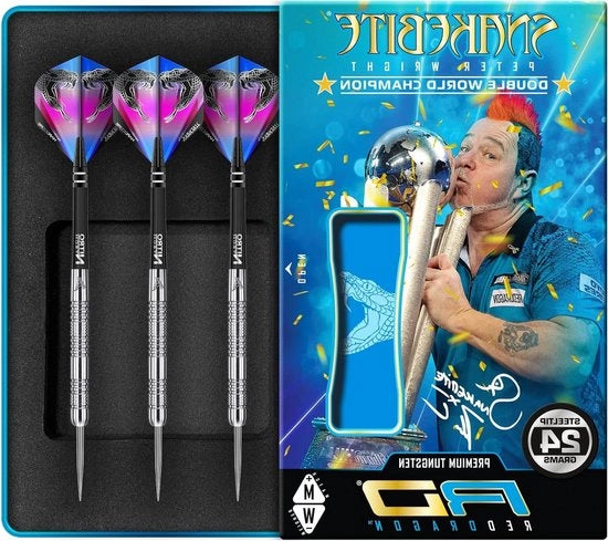 Punte d'asta in acciaio con punta in tungsteno, Euro 11-20, 24 gr, punte per darts con ali e asti