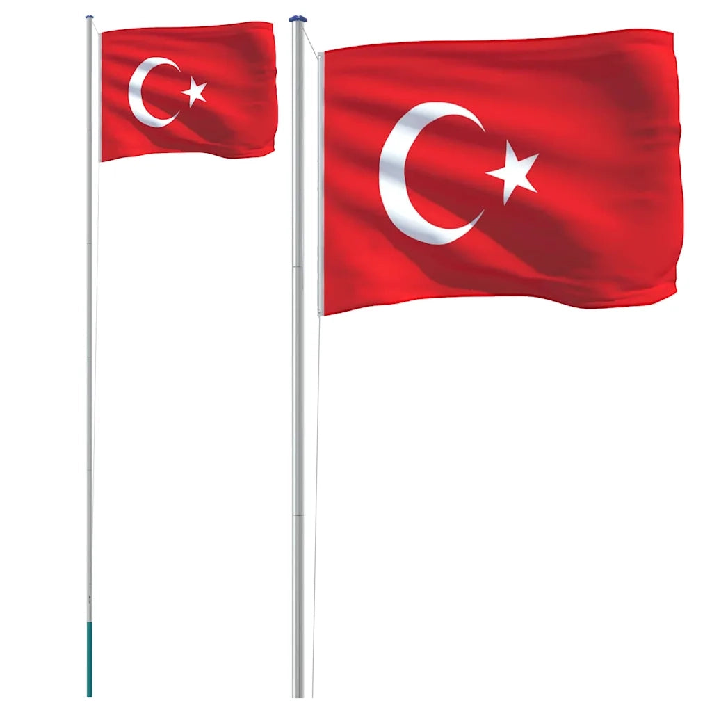 Asta e Bandiera Turchia 6,08 m Alluminio CFW5432737