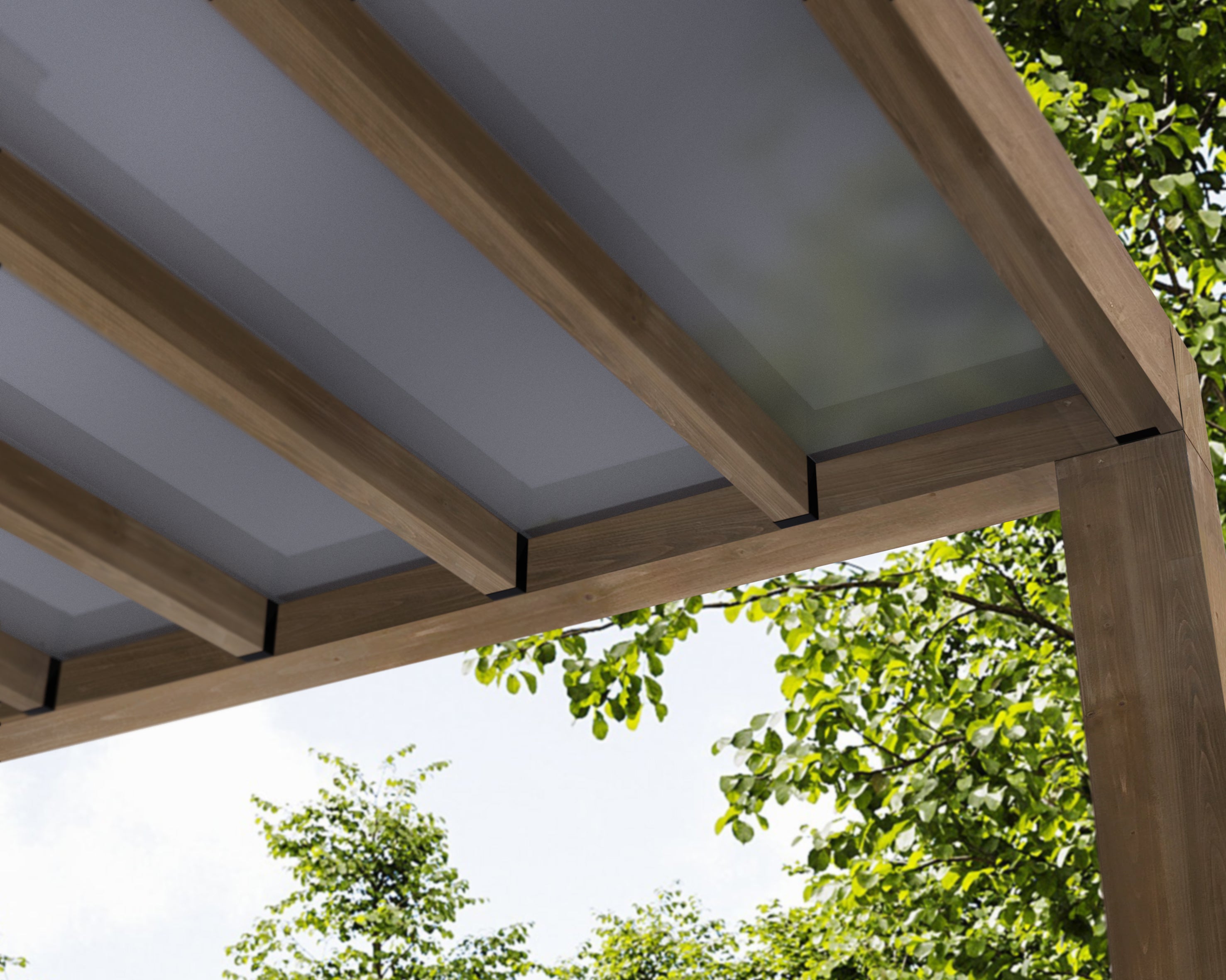 Pergola Helsinki 3X10 m Pergola in legno di cedro