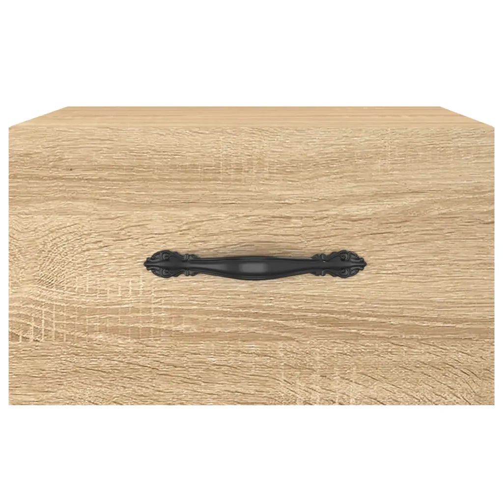 Comodino | Armadio da Notte | Mobiletto da notte a Muro Rovere Sonoma 35x35x20 cm