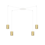 Emibig lampadario TRAKER 4xGU10 bianco/oro regolabile