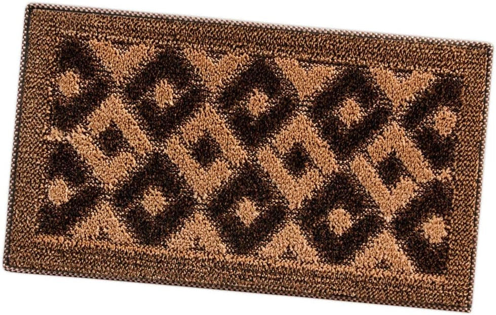 Zerbino Ingresso 40x70 cm Asciugapassi Assorbente Antiscivolo Vellutato Made In Italy Marrone