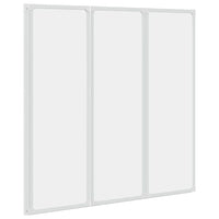 Parete per Doccia e Vasca Bagno 117x120cm 3 Pannelli Pieghevole 140784