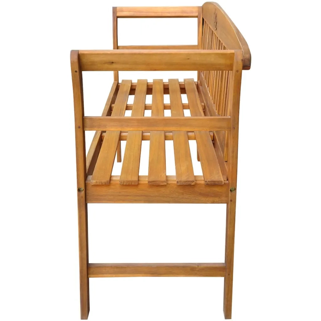 Panca da Corridoio-Sgabello-Panca da esterno 157 cm in Legno Massello di Acacia