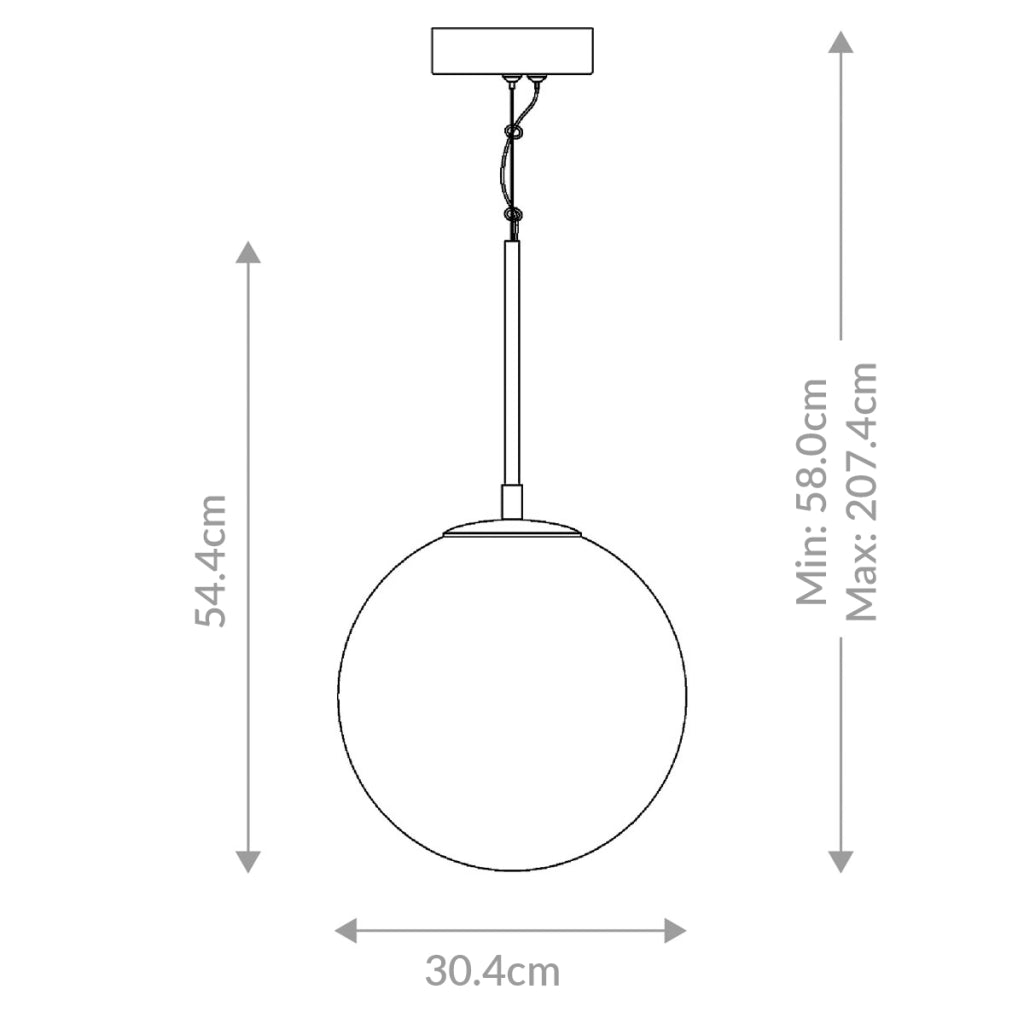 Sospensione Kepler Quintiesse ottone alabastro Ø30cm LED 15W