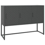 Credenza | Madia | Buffet da pranzo | Armadio da pranzo Antracite 105x35x75 cm in Acciaio