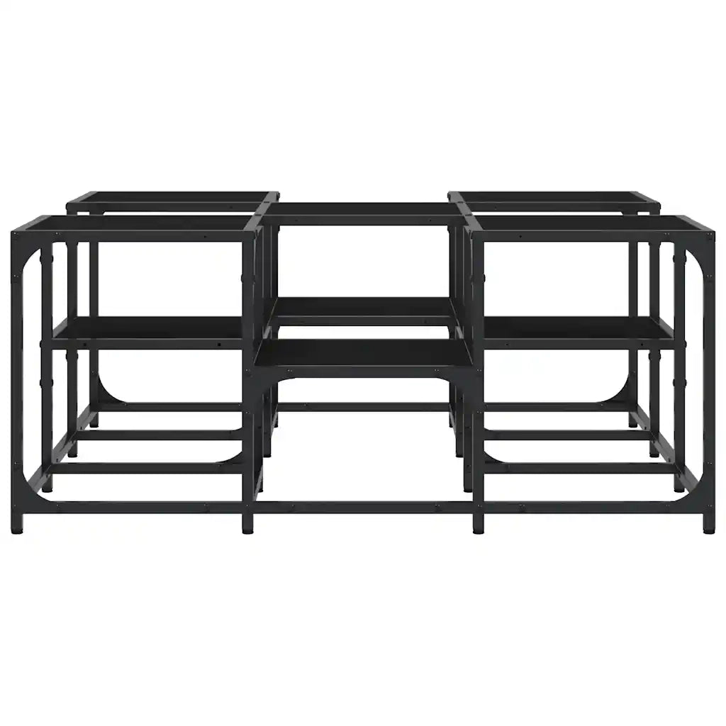 Tavolino da salotto | Tavolino da caff¨¨ | Tavolino da Soggiorno Nero 91x91x40 cm in Legno Multistrato
