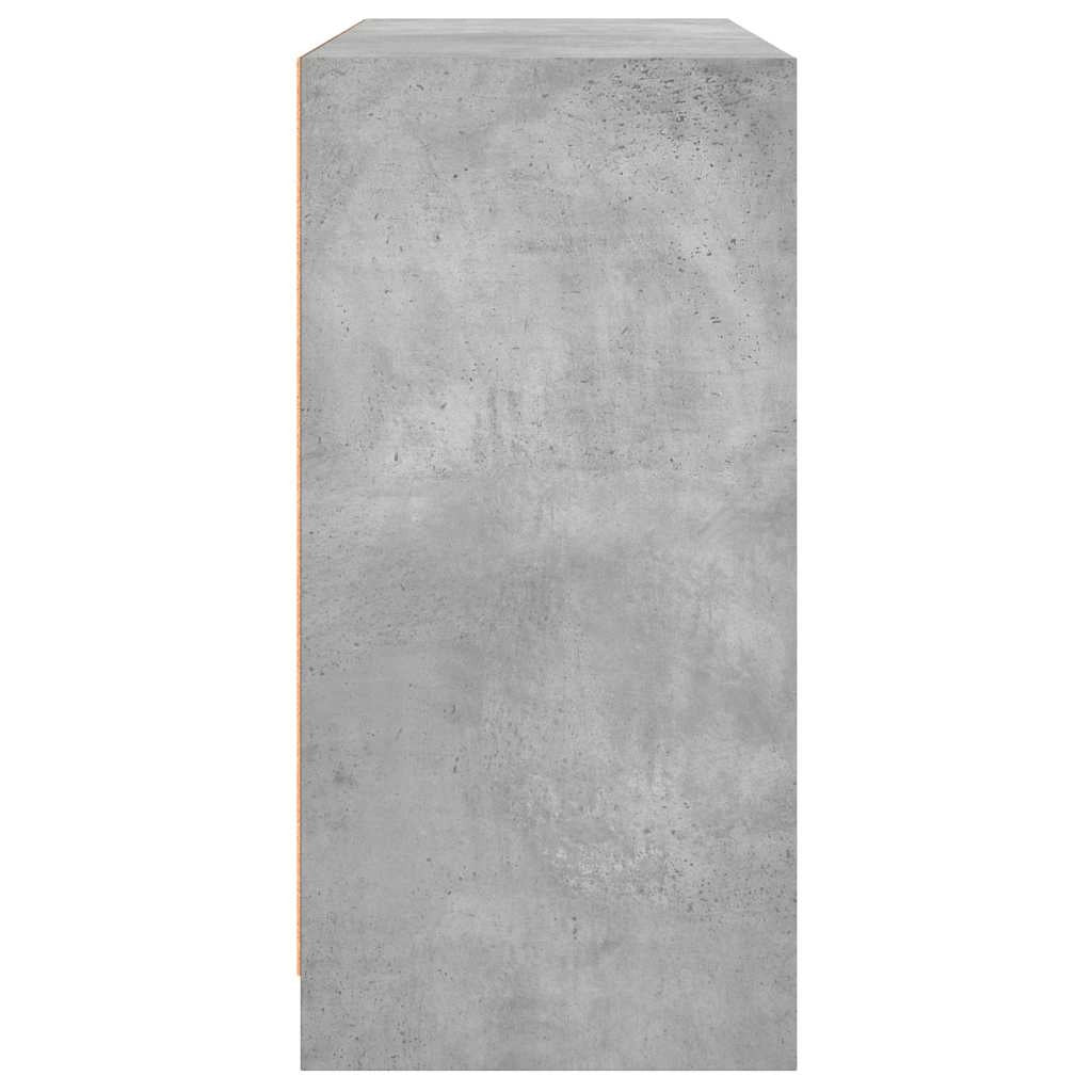 Buffet credenza cassettiera mobiletto mobile contenitore organizer per cucina soggiorno salotto 102 x 37 x 75,5 cm legno ingegnerizzato grigio 02_0031837