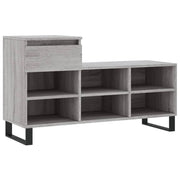 Scarpiera mobile contenitore per scarpe mobile per ingresso/corridoio/soggiorno design Sonoma 102 x 36 x 60 cm legno ingegnerizzato grigio 02_0022059