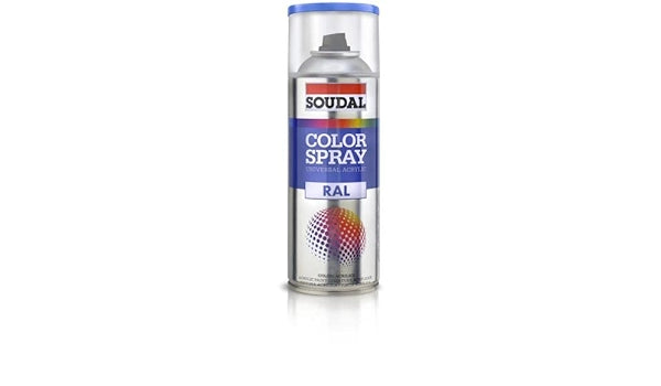 BOMBOLETTA SPRAY ACRILICO UNIVERSALE SOUDAL 600 ML Bianco Opaco RAL 9010 - 6 pezzi- SOUDAL