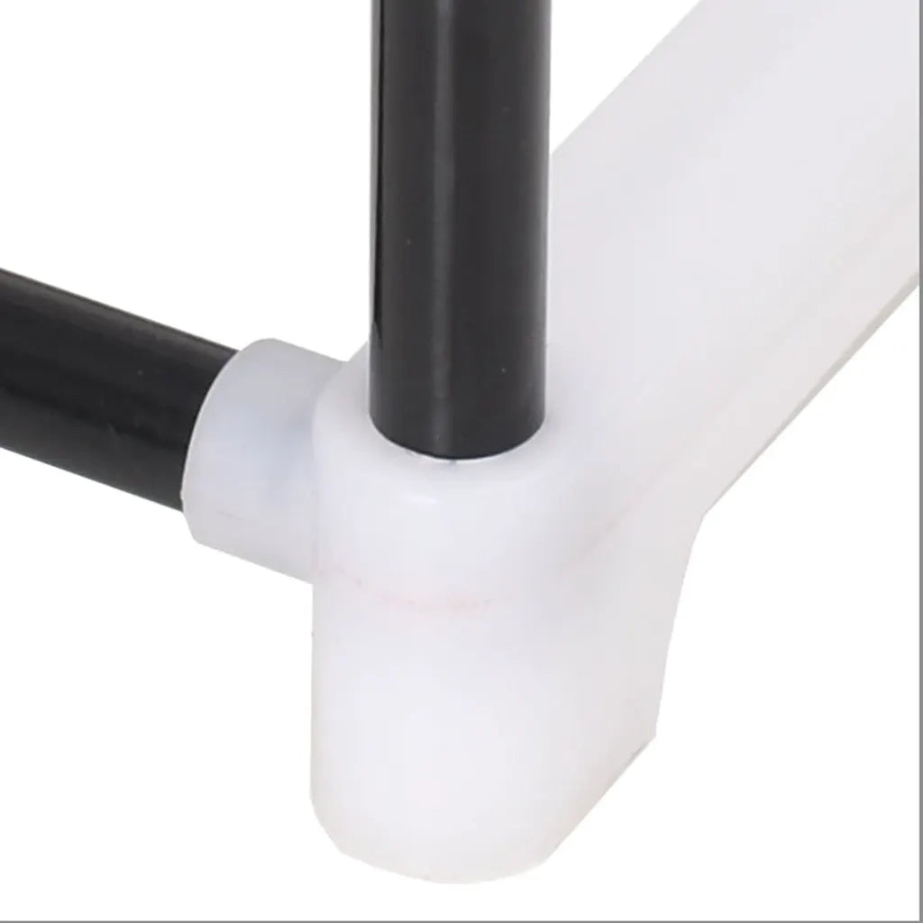 Scarpiera con 7 Ripiani-Scaffale per scarpe in Metallo e Plastica Nero