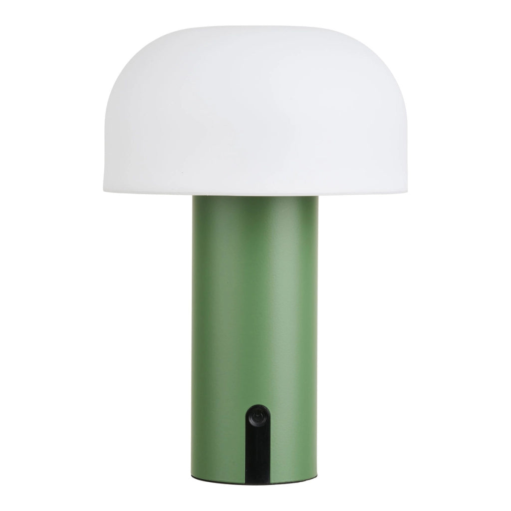 Lampada da Tavolo Soham, Verde, Metallo, 15x15x22 cm