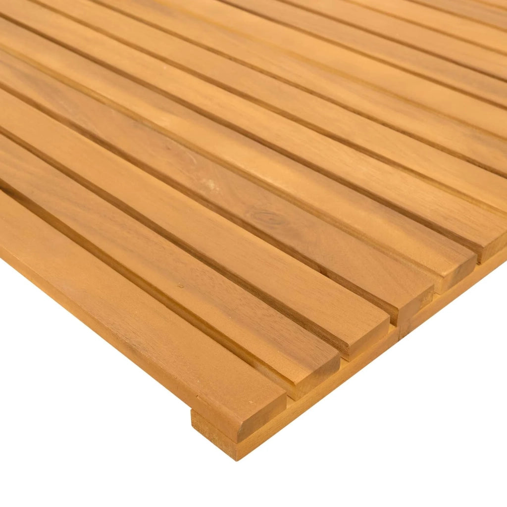 Tappeto da bagno Tinta unita Marrone 50 x 50 cm legno