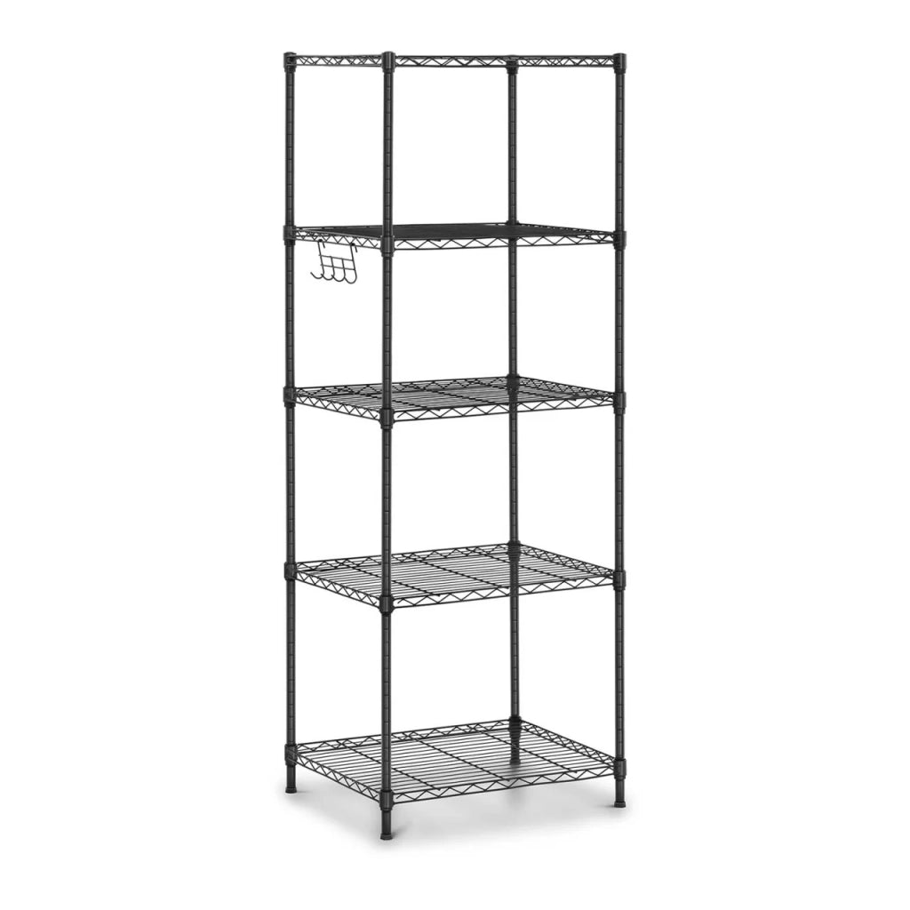 Scaffalatura professionale in metallo per garage 55 x 45 x 150 cm 150 kg nero 14_0001539