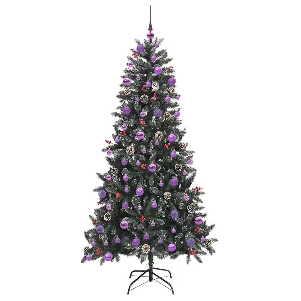 Albero di Natale artificiale con 300 LED Verde 210 cm 3395898