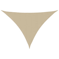 Parasole a Vela Oxford Triangolare 5x5x6 m Beige 135183