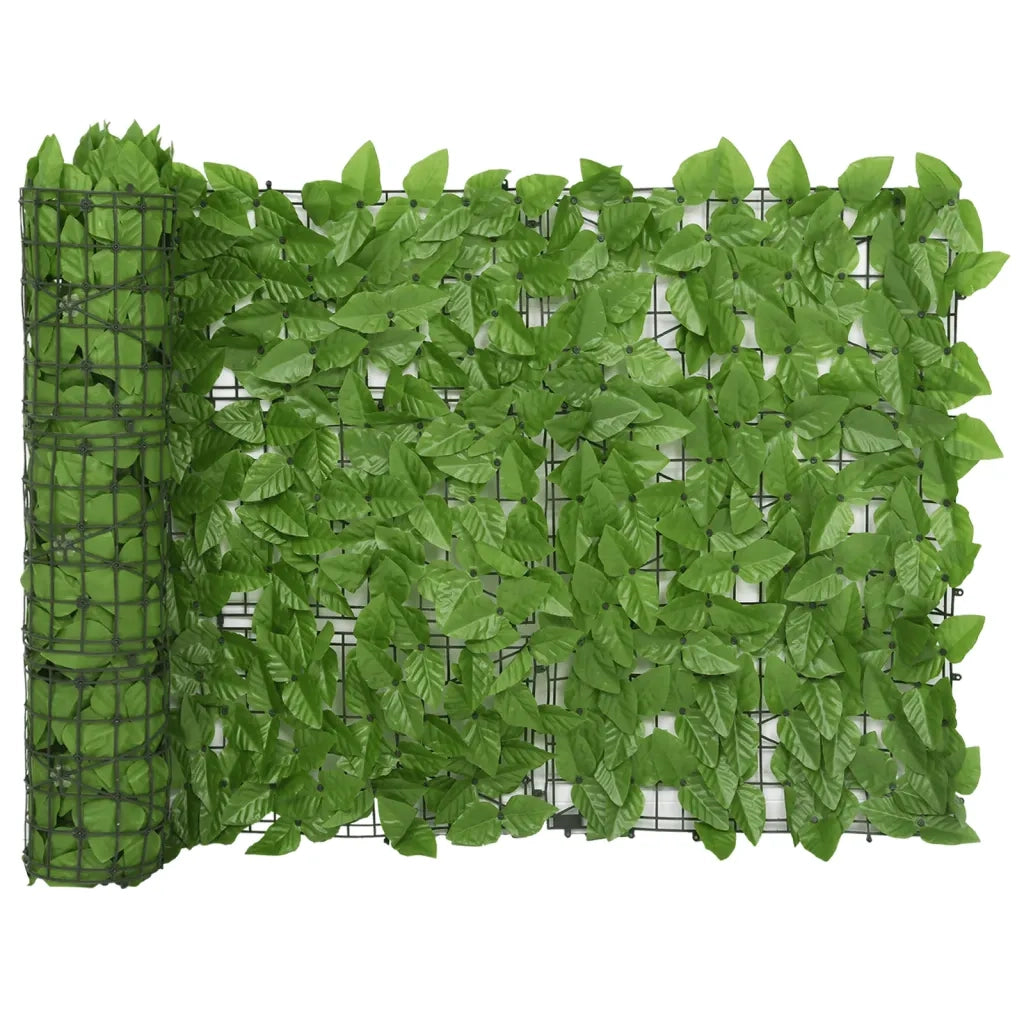 Schermo Privacy da Balcone con Foglie-Pannello per balcone Verde 600x75 cm