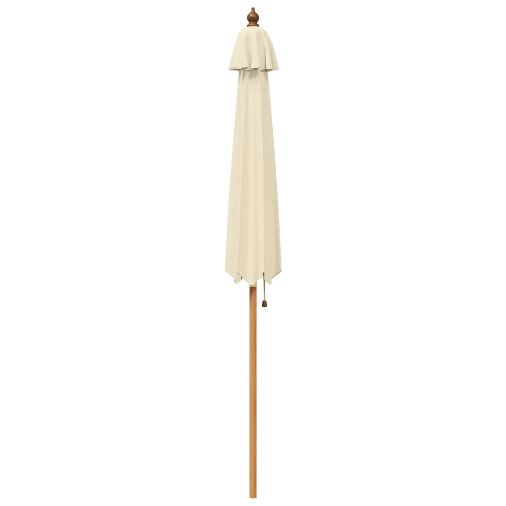 Ombrello da giardino Ø 210 x 237 cm Legno di Eucalipto Massello 42041403