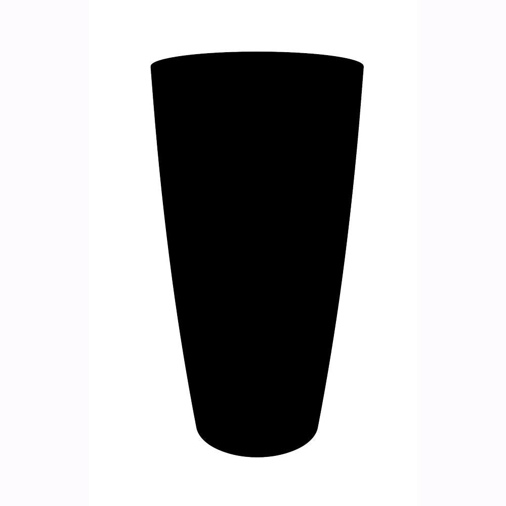Vaso a Colonna Colore Antracite 38x85H cm in Plastica con contenitore estraibile