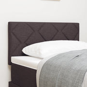 Testata LED  Design a Blocchi di Diamante Marrone Scuro 80 cm Tessuto