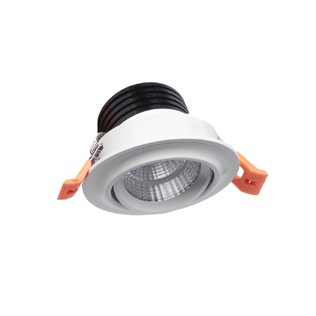 Faretto led da incasso corpo bianco 5w 6000K luce fredda