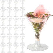 Set di 25 bicchieri in plastica riciclabile di 177 ml trasparente, ideale per feste, compleanni e matrimoni con qualità duratura
