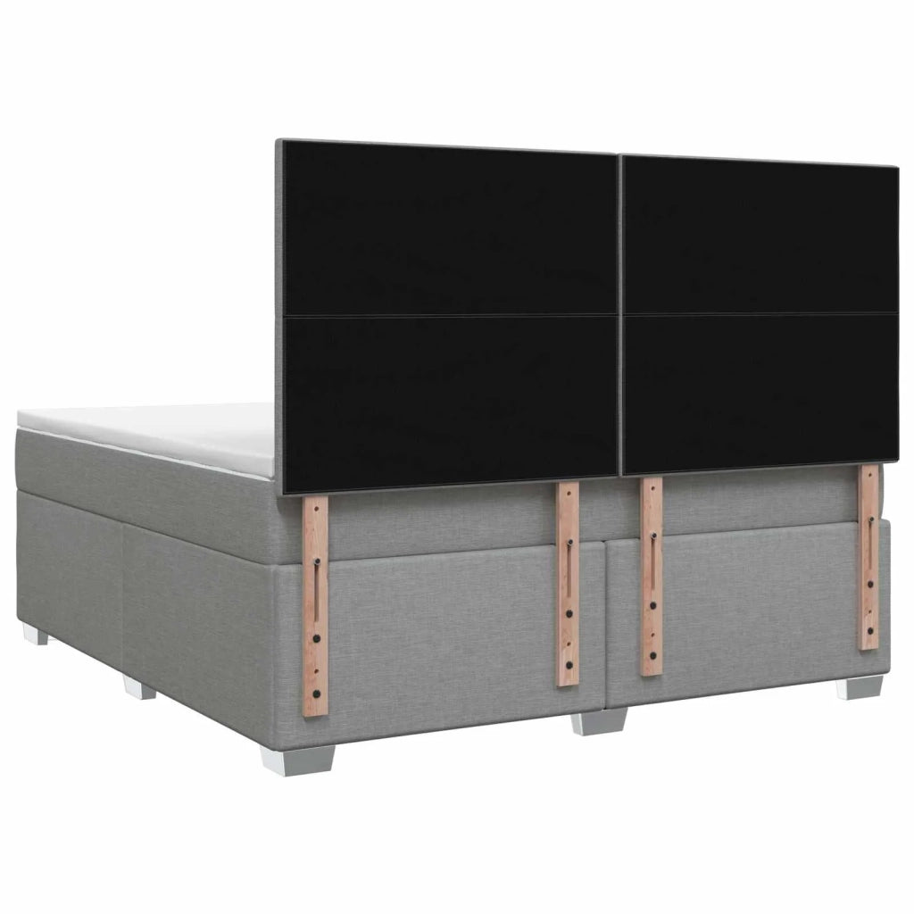 Letto box spring con materasso Grigio Chiaro 140 x 190 cm 3453402