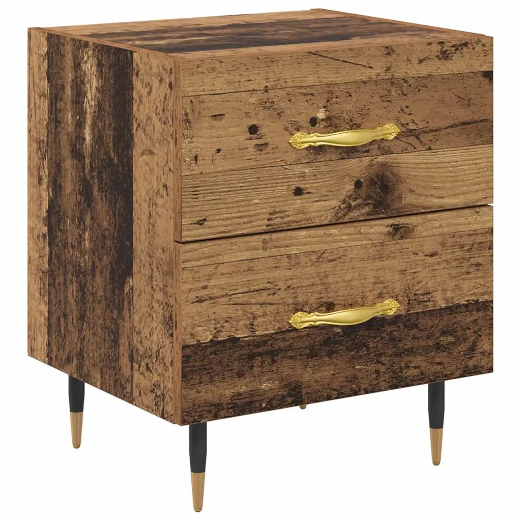 Armadio da Notte con cassetto Legno vecchio 40 x 35 x 47,5 cm