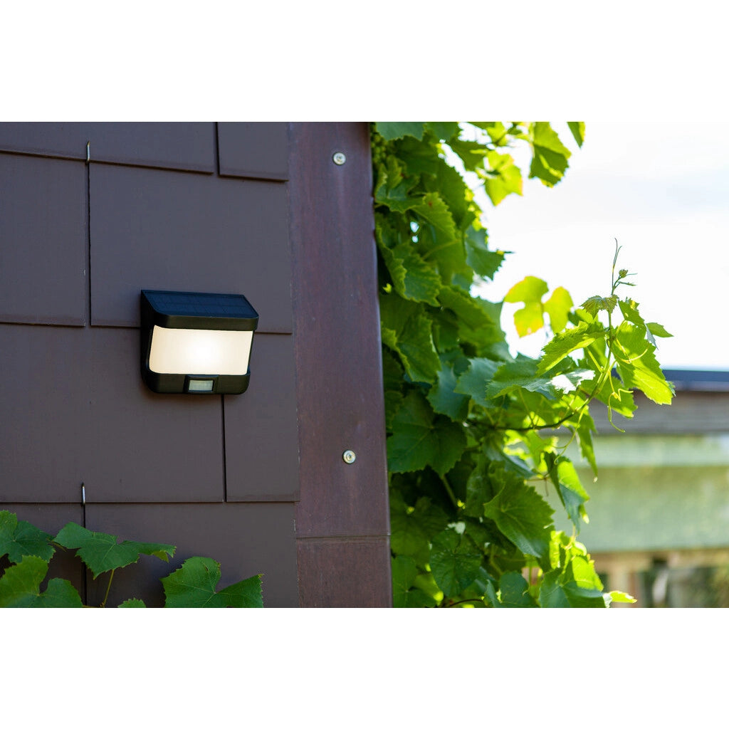 APPLIQUE SOLARE LED TRY 8W 5000K 12X12XH70CM GRIGI