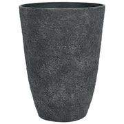 Vaso da fiori alto in pietra per giardino, per interni ed esterni 43x60 cm nero giardino terrazzo