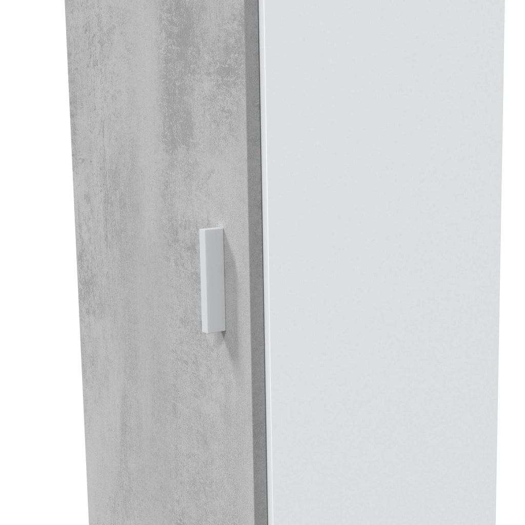 Valdaora, Armadio Multiuso Grande Modulabile, 121x182h cm Bianco