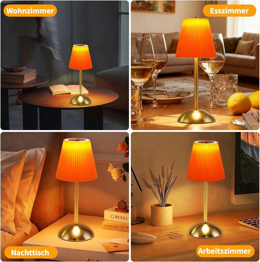 ZMH Lampada da tavolo LED set 2 pezzi wireless 3 temperature colore per sala da pranzo