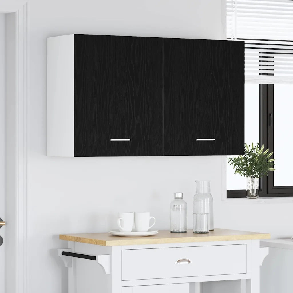 Armadio pensile Lyon 2 pcs Rovere Nero 50 x 31 x 60 cm 863145