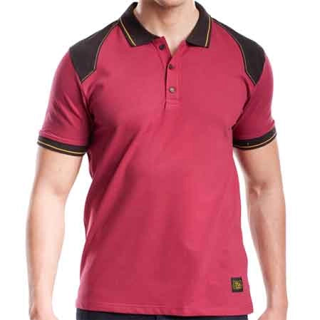 POLO ELASTICIZZATA RINFORZATA 'WORKPOL' BORDEAUX RICA LEWIS Tg. L - RICA LEWIS