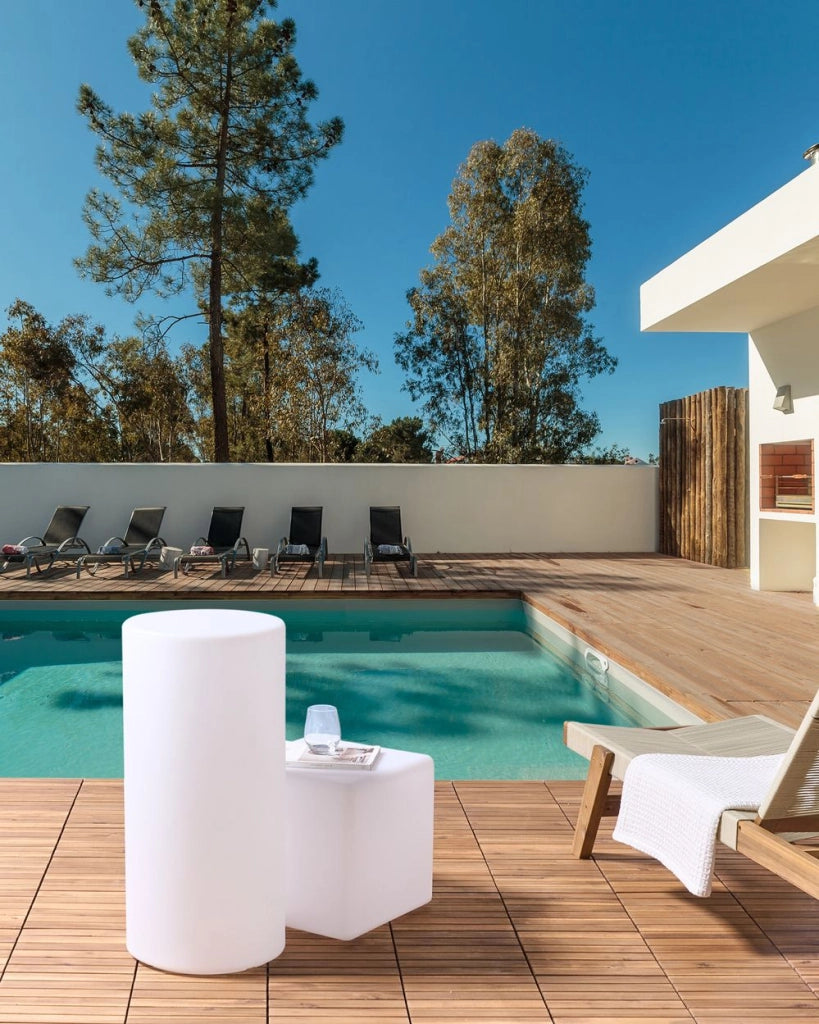 Lampada da terra a LED per esterni impermeabile con telecomando bianco esterno giardino