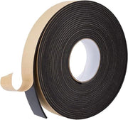 Tapparella autoadesiva 40mm Larghezza x 3mm Spessore - Nero Unidirezionale - Nastro di Sigillatura a Schiuma per Isolamento Finestre e Porte - 10m/Roll