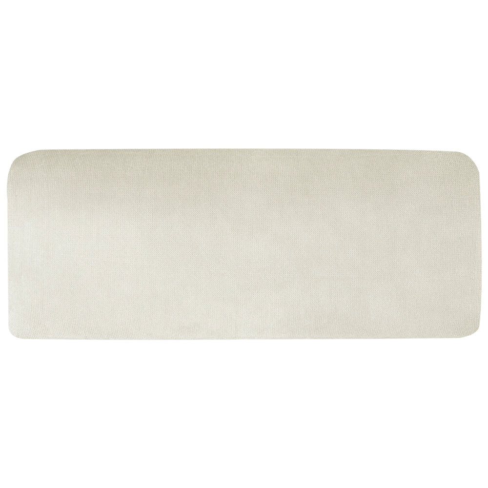 Divano angolare a sinistra  in tessuto di ciniglia bianco sporco Poliestere Metallo Gambe nere 190 x 272 x 83 cm Schienale imbottito e rifinito 3 posti a L Soggiorno in stile moderno
