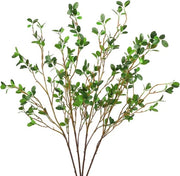 110cm Steli Flessibili Artificiale con Foglie di Fico Realistici - Finte Spighe di Eucalipto per Vaso, Decorazione Interna, Matrimonio, Ufficio, Casa