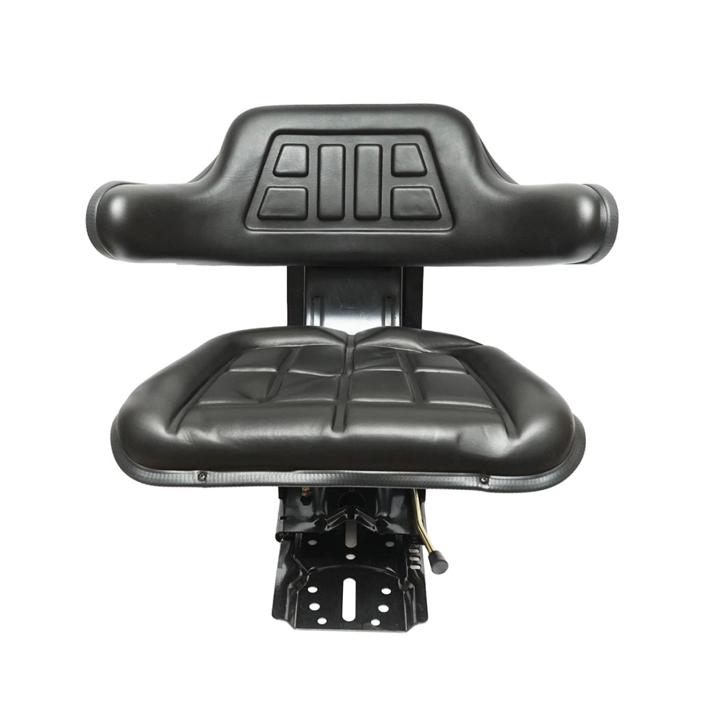 Sedile nero per trattore con tripla regolazione e ammortizzatore UTB U-445 e U-650.
