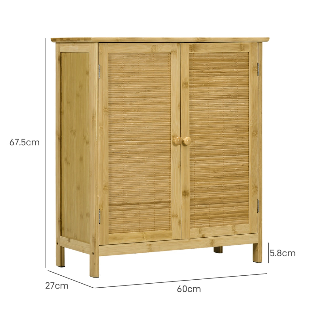 Credenza Boho ¨C zephmum ¨C Rattan Bamb¨´ Legno 60x27x67.5cm