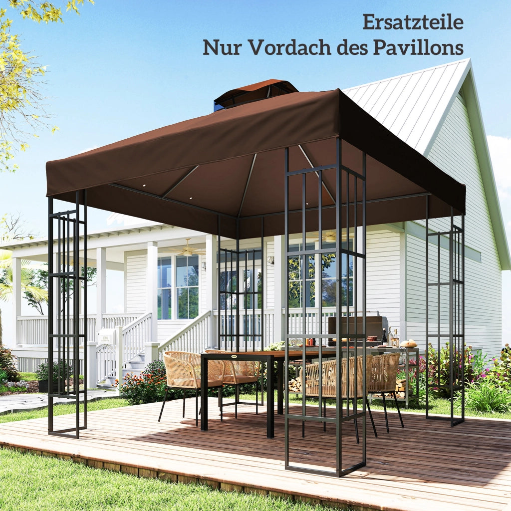 Tenda da giardino ¨C zephmum ¨C 3x3 m, UPF30+, grigio
